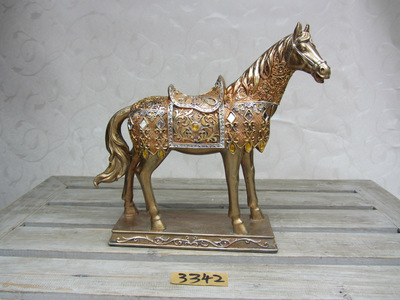 樹脂工藝品批發(fā)經(jīng)典之作 奔馳的駿馬3342多功能茶臺